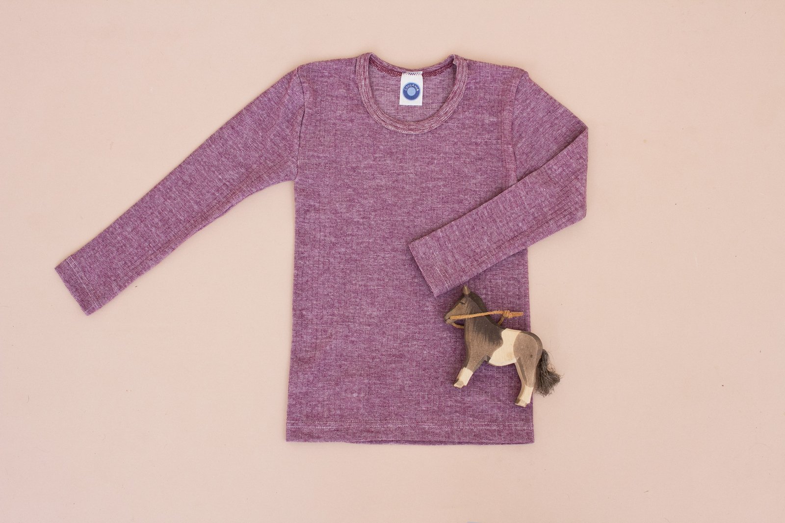 Image of Cosilana Wool/Cotton/Silk top merlot