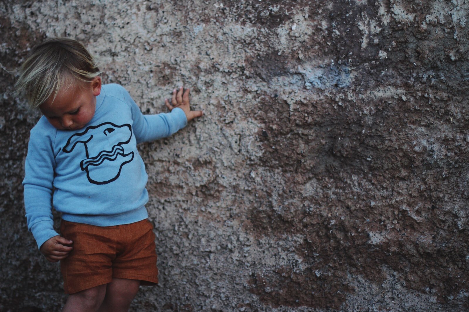 Image of Rust stonewashed linen shorts